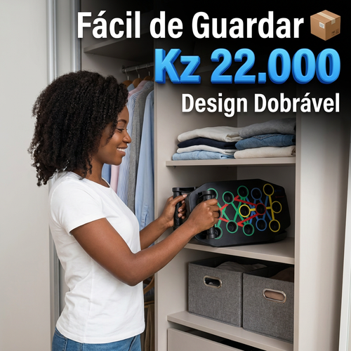 🇦🇴🔥🔥Luanda 🏋️ Prancha de Flexão Multifuncional e Dobrável ✨💪 Treinador de Músculos do Peito e Ombros ✨ Alta resistência antiderrapante 🌧️ Ideal para treino em casa e fitness 💖 Super leve e portátil 💨 Suporte para treino de prancha 🎒 Ideal para homens, mulheres e iniciantes 🌿✨🏋️ Tenha um corpo perfeito sem ir à ginásio ✨