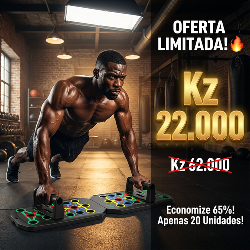🇦🇴🔥🔥Luanda 🏋️ Prancha de Flexão Multifuncional e Dobrável ✨💪 Treinador de Músculos do Peito e Ombros ✨ Alta resistência antiderrapante 🌧️ Ideal para treino em casa e fitness 💖 Super leve e portátil 💨 Suporte para treino de prancha 🎒 Ideal para homens, mulheres e iniciantes 🌿✨🏋️ Tenha um corpo perfeito sem ir à ginásio ✨