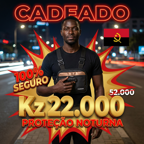 🚨🔥🇦🇴 PROMOÇÃO ESPECIAL LUANDA!—🔒🛡️Bolsa Peitoral Masculina com Cadeado + Porta USB 🔋⚡—📱💼Grande Capacidade para Telemóvel e Acessórios—🕶️Design Moderno e Antifurto—🚶‍♂️Perfeita para Trabalho, Passeio e Dia a Dia— Entrega Grátis + COD! 🚚