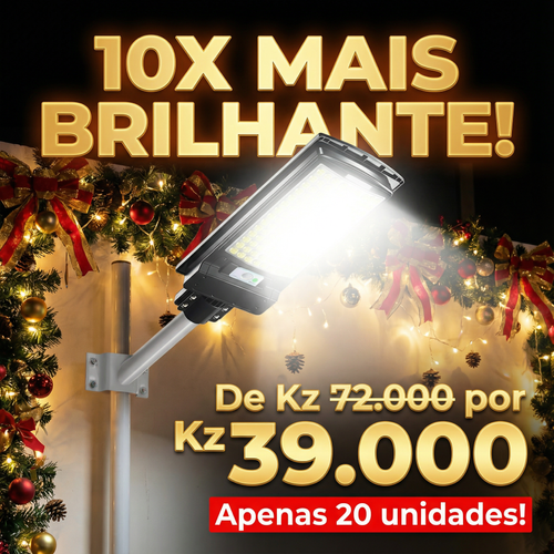 ⚠️Luanda 🏠💡☀️ Lâmpada Solar Integrada Super Brilhante ⚡✨ — Sensor Inteligente 🚶‍♂️📡 e À Prova de Água 🌧️💦 — Carrega de Dia 🔋☀️, Ilumina à Noite 🌙✨