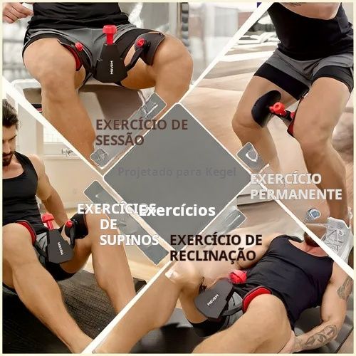 Treinador Kegel Profissional – Exercitador de Pernas e Quadris, Aparelho de Exercícios Pélvicos Masculino e Feminino, Ajustável com Resistência, Portátil para Casa, Escritório e Viagem. Ideal para fortalecer coxas, glúteos, assoalho pélvico, abdômen e melhorar saúde íntima com treino simples e eficaz.