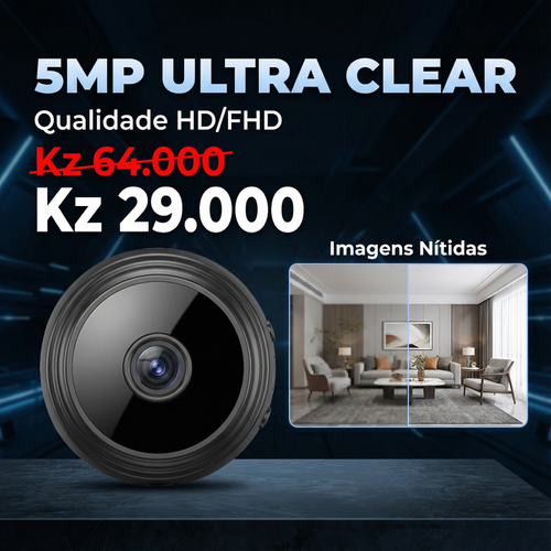 ⚠️🇦🇴 Luanda 🔒 | Câmara A9 HD Grande Angular — Pequena no Tamanho 🔍 —Visão Grande Angular 👀 — Imagem HD Clara 🌙 — Monitorização Interior & Exterior 🏠🚪 — Proteção Antirroubo 24h ⏰