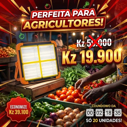 🔥Luanda💡 Lâmpada Solar LED Super Resistente 🌞♻️Recarregável sem Eletricidade💡✨ Iluminação Ultra Forte 🔦⚡ Longa Duração 🔋🌙  Ideal para Casa 🏠, Emergência 🚨, Barraca Noturna 🛍️🌃 e Camping ⛺⭐ em Luanda 📍🚚 Portátil 🎒, Econômica 💰 e Fácil de Usar 👍😊