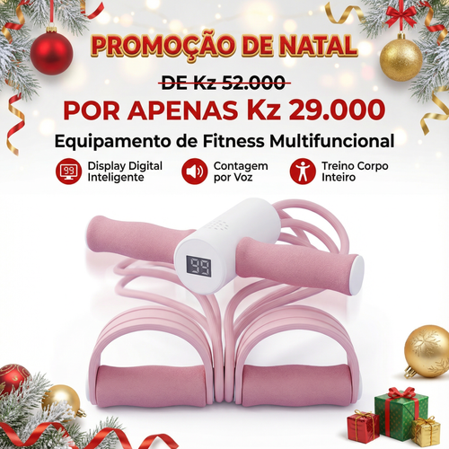 💥 Luanda – Top Vendas 2025 🚀 Elástico Fitness Completo – Pernas, Glúteos e Abdômen em Casa 💪🏽🏠