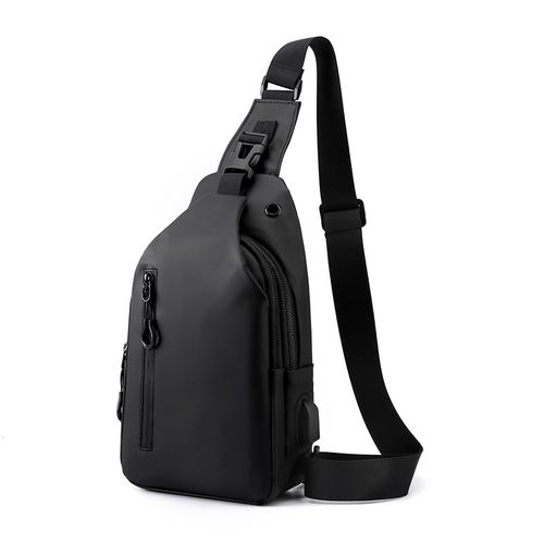 🔥HOT SALE—2025 Qualidade Diária Comutação Crossbody Bag Moda Impermeável Resistente A Arranhões Chest Pack Porta de Carregamento USB