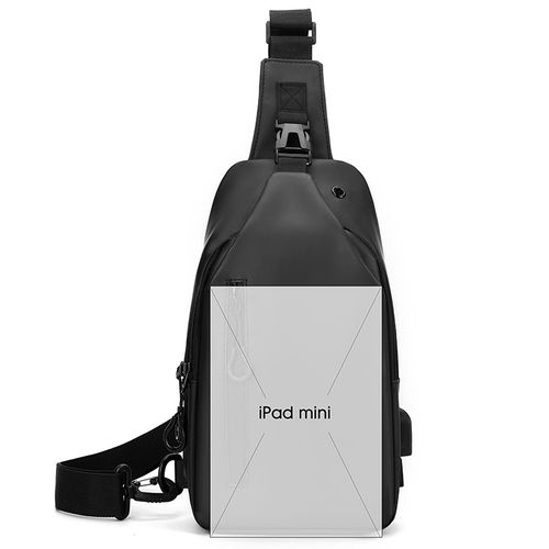 🔥HOT SALE—2025 Qualidade Diária Comutação Crossbody Bag Moda Impermeável Resistente A Arranhões Chest Pack Porta de Carregamento USB