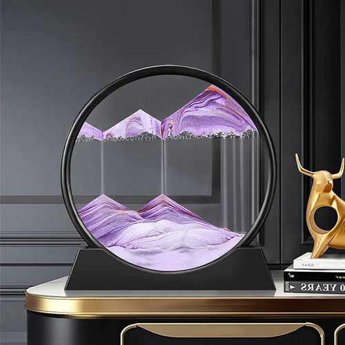 Relógio de Areia Decorativo com Luz LED | Peça Elegante para Sala e Quarto | Crie Ambiente Relaxante e Sofisticado | Decoração Moderna para Casa | Experiência Sensorial Única de Luz e Areia | Lâmpada Criativa de Design Inovador