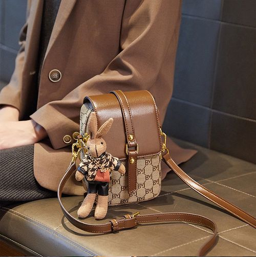 🔥2025 Nova Bolsa de Luxo Estampada – Ombro ou Tiracolo, Porta-Telemóvel e Moedas 👜✨