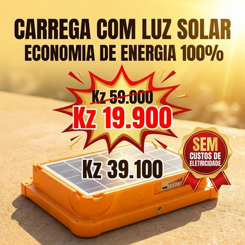 🇦🇴🔥Luanda💡 Lâmpada Solar LED Super Resistente 🌞♻️Recarregável sem Eletricidade💡✨ Iluminação Ultra Forte 🔦⚡ Longa Duração 🔋🌙  Ideal para Casa 🏠, Emergência 🚨, Barraca Noturna 🛍️🌃 e Camping ⛺⭐ em Luanda 📍🚚 Portátil 🎒, Econômica 💰 e Fácil de Usar 👍