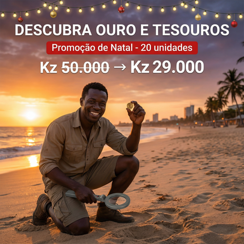 🔥 2025 Novo Detector de Metais Portátil – Alta sensibilidade, design dobrável, perfeito para aventuras ao ar livre! 🔍⚒️