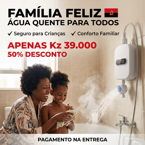 🇦🇴🚿 Luanda |Aquecedor Elétrico Instantâneo de Parede🔥🚿 — Água Quente em 3 Segundos ⚡ — Quente & Frio ❄️🔥 — Compacto e Econômico 💰 — Ideal para Casa e Apartamento 🏢 — Instalação Simples 🔧— Ideal para Banho e Lavar Mãos 🛁