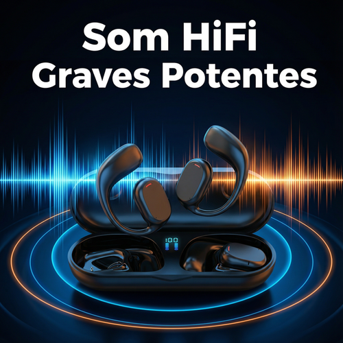 Luanda 🎧✨ | Auricular Bluetooth Sem Fios para Uso Diário 🔥 Som Claro 🔊 | Bateria de Longa Duração 🔋 | Display Digital 📊 Desporto 🏃‍♂️, Trabalho 💼 e Viagens ✈️
