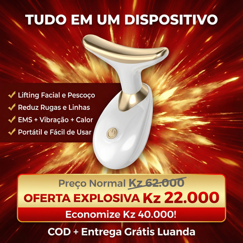 💕Luanda ✨💆‍♀️ — Aparelho de Beleza Facial & Pescoço 💎 — Massagem Suave e Confortável 🌸 — Lifting Diário em Casa 🏠 — Pele Mais Firme e Jovem Todos os Dias 💖