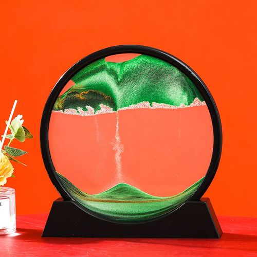 Relógio de Areia Decorativo com Luz LED | Peça Elegante para Sala e Quarto | Crie Ambiente Relaxante e Sofisticado | Decoração Moderna para Casa | Experiência Sensorial Única de Luz e Areia | Lâmpada Criativa de Design Inovador