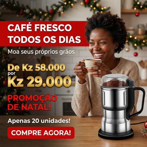 🔥Luanda 🎄💥Moedor Multifuncional— Tritura Tudo! — Feijão 🍛 Milho 🌽 Pimenta 🔥 Café ☕ Ervas 🍃
