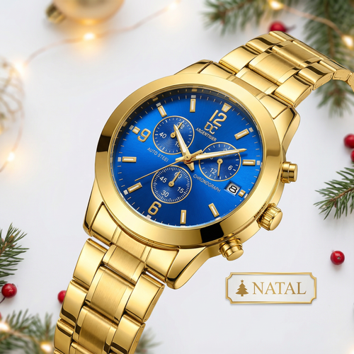 🎄 Luanda🎁 Conjunto Premium Masculino: Relógio ⌚ + Óculos 👓 + Cinto 👔 + Fivela ✨ — Elegância completa para qualquer ocasião