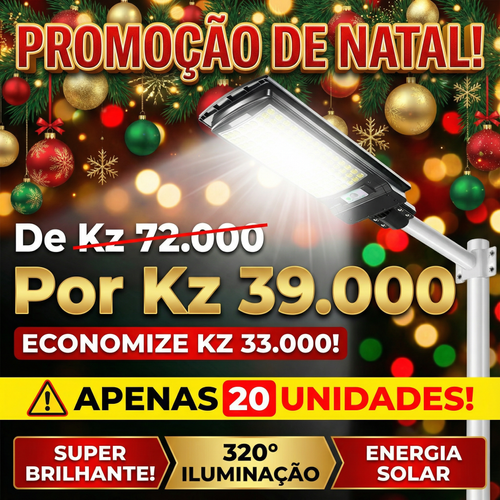 ⚠️Luanda 🏠💡☀️ Lâmpada Solar Integrada Super Brilhante ⚡✨ — Sensor Inteligente 🚶‍♂️📡 e À Prova de Água 🌧️💦 — Carrega de Dia 🔋☀️, Ilumina à Noite 🌙✨