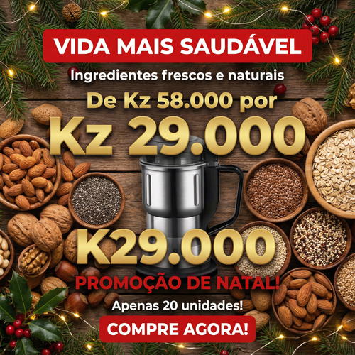 🔥Luanda 🎄💥Moedor Multifuncional— Tritura Tudo! — Feijão 🍛 Milho 🌽 Pimenta 🔥 Café ☕ Ervas 🍃