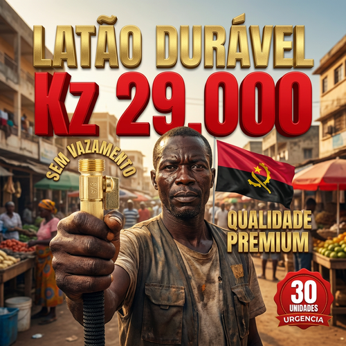 🚿🇦🇴💦 OFERTA LUANDA!  — Pistola de Alta Pressão! — 🚿Estica Automaticamente 3x! 💪 Perfeita para Lavar Carro 🚗 e Regar Jardim 🏡 — Forte e Compacta! ✨