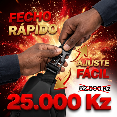 🔥 Bolsa Masculina Moderna com USB — Promoção Especia— 25.000 Kz🚫 Apenas 30 unidades 📦 Entrega grátis— Pague só ao receber