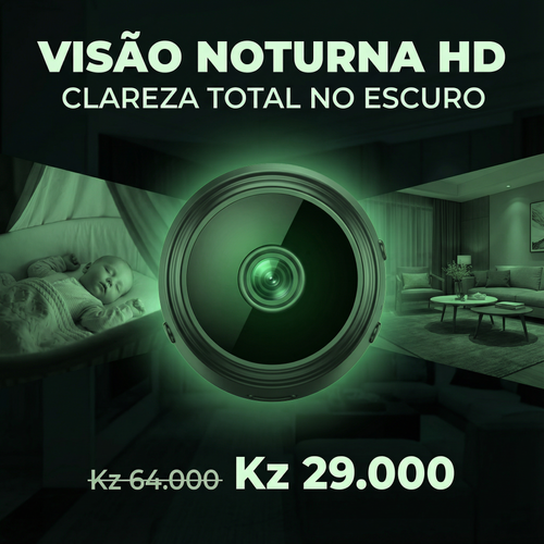 ⚠️🇦🇴 Luanda 🔒 | Câmara A9 HD Grande Angular — Pequena no Tamanho 🔍 —Visão Grande Angular 👀 — Imagem HD Clara 🌙 — Monitorização Interior & Exterior 🏠🚪 — Proteção Antirroubo 24h ⏰