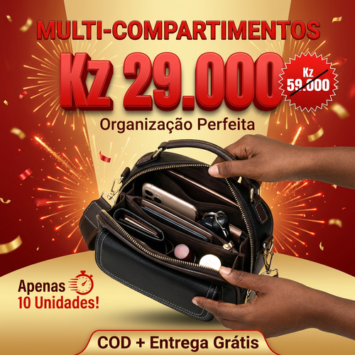 🇦🇴✨ NOVA MODA FEMININA EM LUANDA!—👜 Bolsa Elegante e Moderna—👠 ✨ Super Leve e Confortável—👗 Perfeita para Trabalho, Passeio e Compras—🔥 Estilo Luxuoso que Combina com Qualquer Look—🚚 Entrega Grátis + Pagamento na Entrega