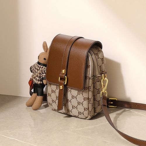 🔥2025 Nova Bolsa de Luxo Estampada – Ombro ou Tiracolo, Porta-Telemóvel e Moedas 👜✨