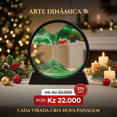 Relógio de Areia Decorativo com Luz LED | Peça Elegante para Sala e Quarto | Crie Ambiente Relaxante e Sofisticado | Decoração Moderna para Casa | Experiência Sensorial Única de Luz e Areia | Lâmpada Criativa de Design Inovador