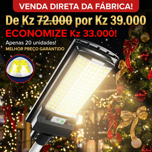 ⚠️Luanda 🏠💡☀️ Lâmpada Solar Integrada Super Brilhante ⚡✨ — Sensor Inteligente 🚶‍♂️📡 e À Prova de Água 🌧️💦 — Carrega de Dia 🔋☀️, Ilumina à Noite 🌙✨
