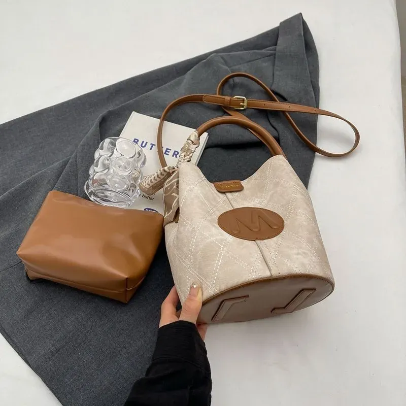 🔥2282 avaliações positivas— 👜Bolsa Balde de Luxo 2025 — Moda em alta 🎀, versátil para ombro | crossbody | na mão ✨🛍️, várias combinações para realçar seu estilo! 💎✨