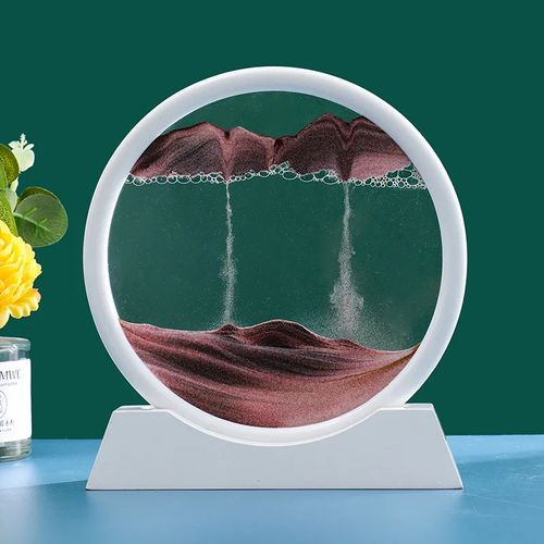 Relógio de Areia Decorativo com Luz LED | Peça Elegante para Sala e Quarto | Crie Ambiente Relaxante e Sofisticado | Decoração Moderna para Casa | Experiência Sensorial Única de Luz e Areia | Lâmpada Criativa de Design Inovador