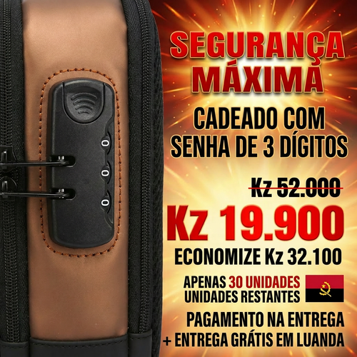 🚨🔥🇦🇴 PROMOÇÃO ESPECIAL LUANDA!—🔒🛡️Bolsa Peitoral Masculina com Cadeado + Porta USB 🔋⚡—📱💼Grande Capacidade para Telemóvel e Acessórios—🕶️Design Moderno e Antifurto—🚶‍♂️Perfeita para Trabalho, Passeio e Dia a Dia— Entrega Grátis + COD! 🚚