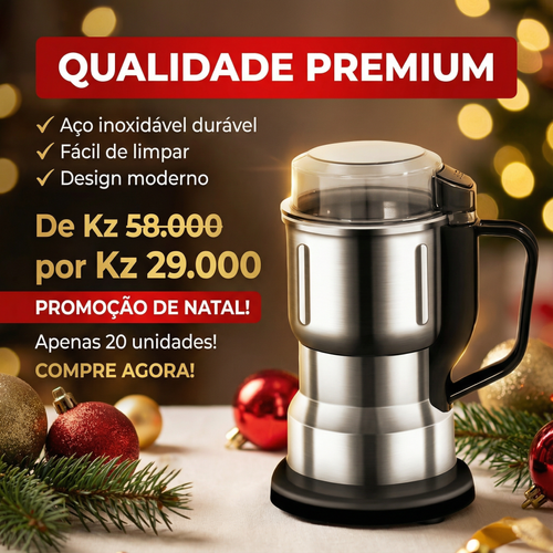 🔥Luanda 🎄💥Moedor Multifuncional— Tritura Tudo! — Feijão 🍛 Milho 🌽 Pimenta 🔥 Café ☕ Ervas 🍃