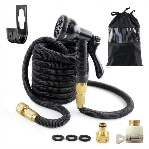 🚿🇦🇴💦 OFERTA LUANDA!  — Pistola de Alta Pressão! — 🚿Estica Automaticamente 3x! 💪 Perfeita para Lavar Carro 🚗 e Regar Jardim 🏡 — Forte e Compacta! ✨