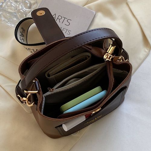 🔥🔥🔥1915 avaliações positivas┃Nova Bolsa Vintage 2025  Mão & tiracolo bucket bag de luxo