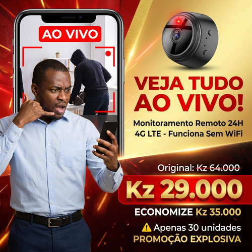 ⚠️🇦🇴 Luanda 🔒 | Câmara A9 HD Grande Angular — Pequena no Tamanho 🔍 —Visão Grande Angular 👀 — Imagem HD Clara 🌙 — Monitorização Interior & Exterior 🏠🚪 — Proteção Antirroubo 24h ⏰