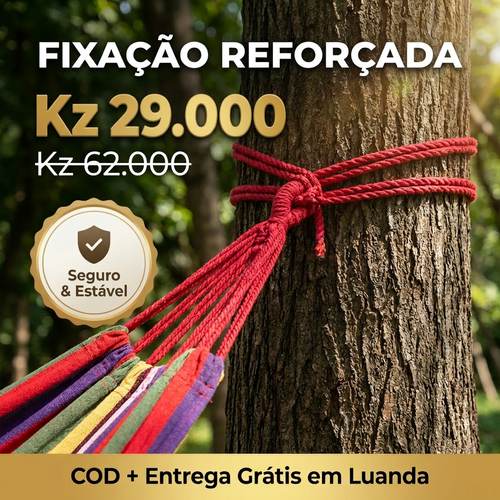 🇦🇴🌈 OFERTA LUANDA! — 🌴 Rede Portátil para Exterior —🛏️☀️ Descanso Perfeito em Qualquer Lugar  — Super Confortável 😌 — Forte e Resistente 💪 — Ideal para Camping 🏕️ Jardim 🌿 e Descanso Diário 🌞