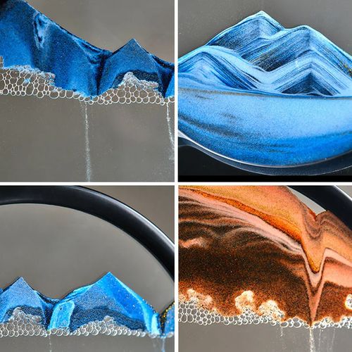 Relógio de Areia Decorativo com Luz LED | Peça Elegante para Sala e Quarto | Crie Ambiente Relaxante e Sofisticado | Decoração Moderna para Casa | Experiência Sensorial Única de Luz e Areia | Lâmpada Criativa de Design Inovador