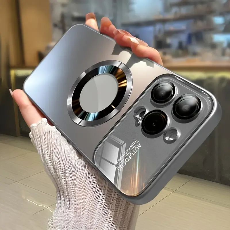 Magnetic vehicle-mounted shock-absorbing bumper design hidden card slot mobile phone case suitable for iPhone 15, 14, 13, 12, 11 Pro Max Plus