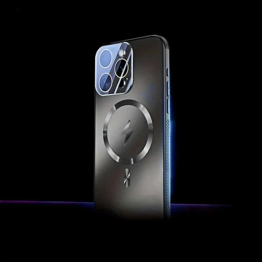 Luxurious ultra-thin phone case with heat dissipation and strong magnetic attraction, suitable for iPhone 12, 13, 14, 15, 16 Pro Max Plus - shockproof and drop protection