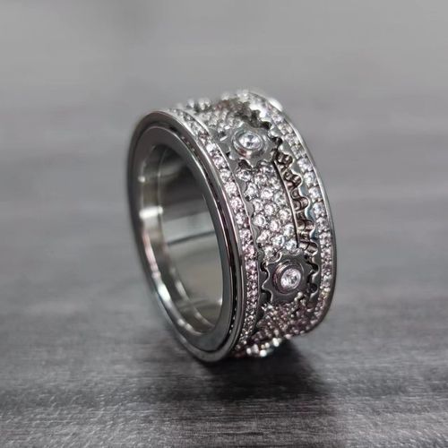 Couple Spinning Diamond Ring Set | Bond of Forever Love (Accra)