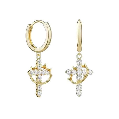 Fashion Jewelry Cross Drop Earrings Cross Charms Earrings for Women Drop Earrings