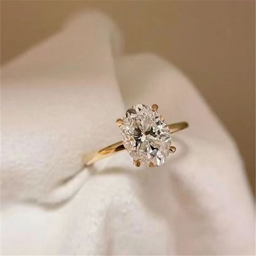 Large Oval Diamond Ring