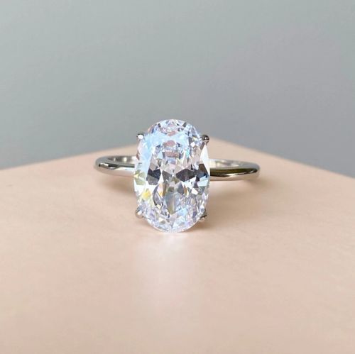 Large Oval Diamond Ring