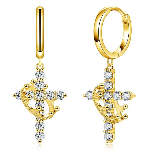 Fashion Jewelry Cross Drop Earrings Cross Charms Earrings for Women Drop Earrings