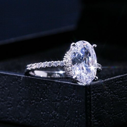 Large Oval Diamond Ring