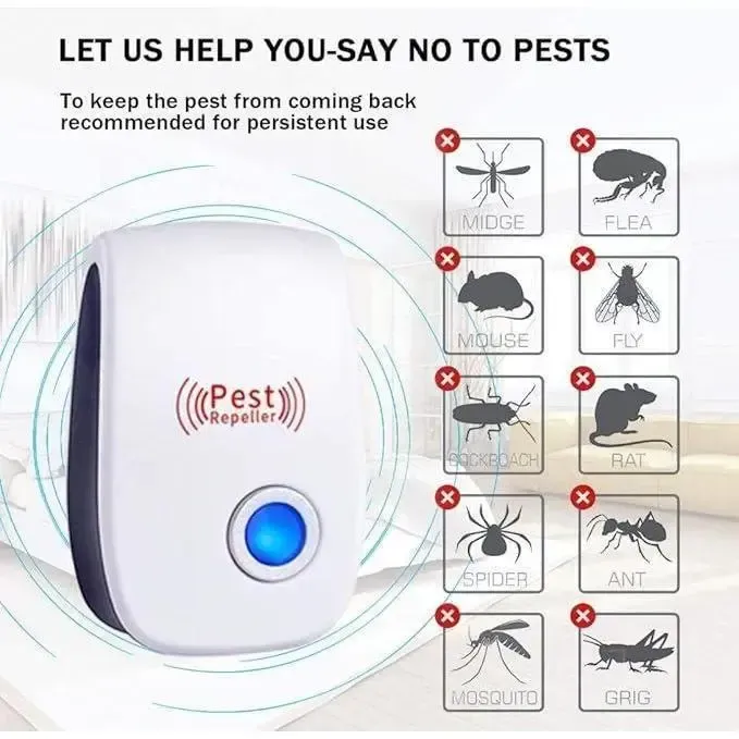🔥SmartGuard 3-in-1 Ultrasonic Pest & Mosquito Repeller FREE Delivery + NO Customs Tax + Pay on Delivery