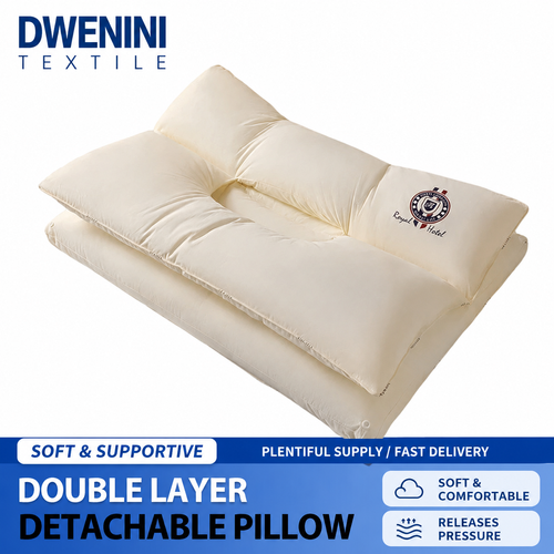 Multifunctional Divided Neck Pillow, Double-Layer Design — Comfortable, Non-Pressing Face Sleep Pillow for Head and Neck Relaxation