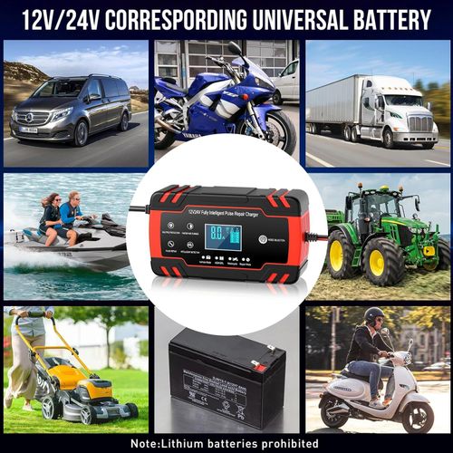 🔥Free delivery throughout the store🔥🛵🔋Smart battery charger for car and motorcycle