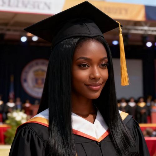 👩‍💼Women's Long Straight🦋🦋 Black Ponytail Wig✌